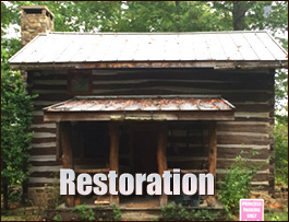 Historic Log Cabin Restoration  Red Springs, North Carolina