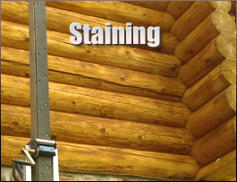 Red Springs, North Carolina Log Home Staining